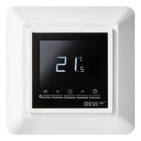 Devi Терморегулятор Devireg Opti, електронний, 2 екран, 85 х 85мм, макс. 13A, білий