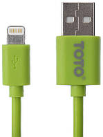 Кабель TOTO TKG-16 High speed USB cable Lightning 0,9m Green