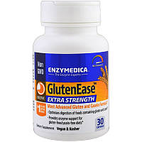 Ферменты для переваривания глютена и казеина GlutenEase Enzymedica для веганов 30 капсул US, код: 7699861