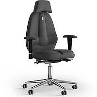 Кресло KULIK SYSTEM CLASSIC Ткань с подголовником без строчки Серый (12-901-BS-MC-0506) SB, код: 1696974