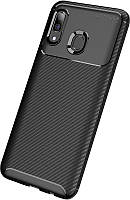 Чехол-накладка TOTO TPU Carbon Fiber 1,5mm Case Samsung Galaxy A40 Black