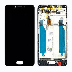 Дисплей (екран) Meizu M5c M710H з тачскріном (чорний Оригінал і рамкою (дрібні подряпини))