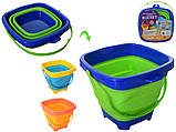 Відро складне в пісочницю 16 см, фото 3