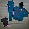 Спортивний костюм чоловічий Nike Tech fleece весна осінь підлітковий весняний костюм найк теч фліс, фото 6