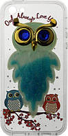 Чехол-накладка TOTO TPU Case Decorative Stones IPhone 5/5S/SE Owls Cold Ice