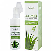 Пенка-мусс для умывания Wokali Aloe Vera Face Cleanse Foam с экстрактом алоэ вера 150 мл SM, код: 8160537