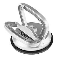 Neo Tools Присоска вакуумна, для скла, одинарна, алюмінієвий корпус, діаметр 120 мм, 50 кг