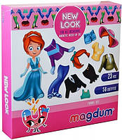 Набор магнитов "Кукла с одеждой New look" Magdum ML4031-14 EN, Time Toys