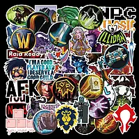 Стикерпак (наклейки) - World of Warcraft 50шт))) #2