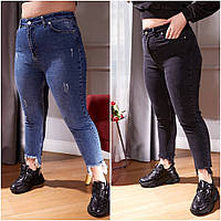 Жіночі джинси з джинс стрейч тягнуться розміри батал