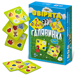 Гра "Назви пару" (Галявинка+Звірята) MKE0503, Time Toys