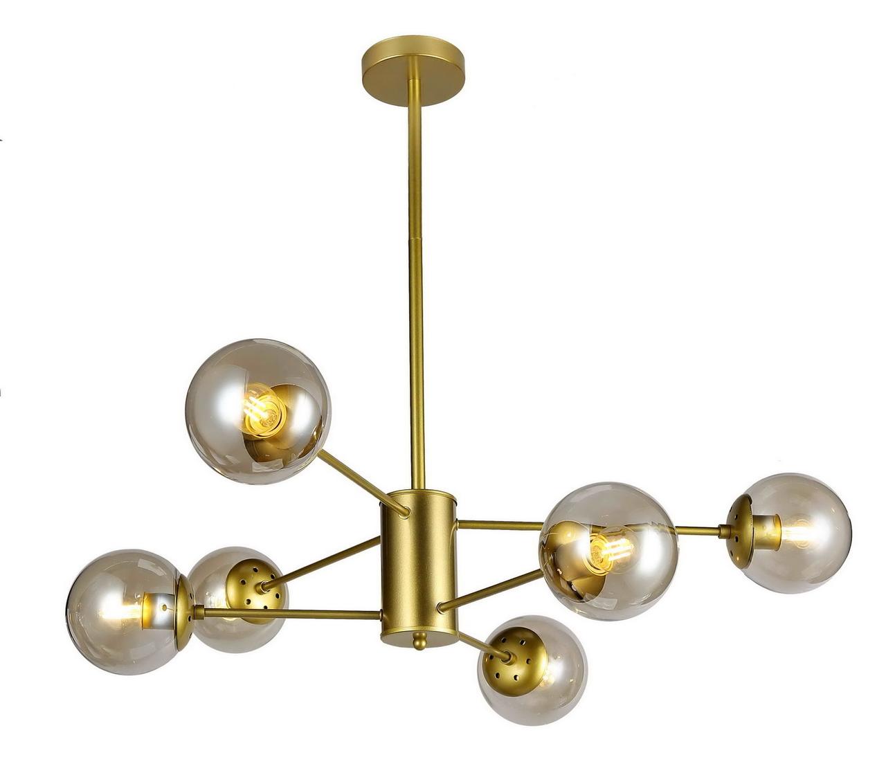 Люстра молекула Levistella 7526033-6 GD+BR