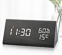 Часы цифровые с будильником, определением температуры и влажности.