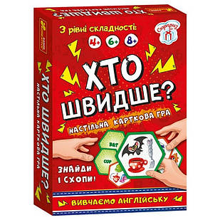 Настільна гра Хто швидше? Вивчаємо англійську Ранок 19120061, Time Toys