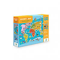 Развивающая магнитная игра "Карта планеты" DoDo 200201, 118 эл, Time Toys