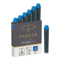Чернила для перьевых ручек Parker Картриджи Quink Mini /6шт синий 11 510BLU n