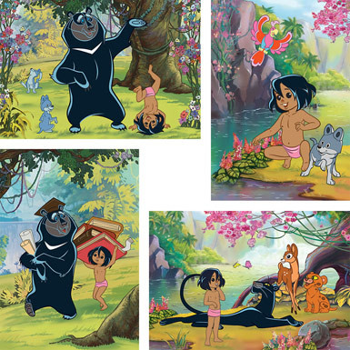 Пазли Castorland 4в1, 04060 Мауглі, фото 1