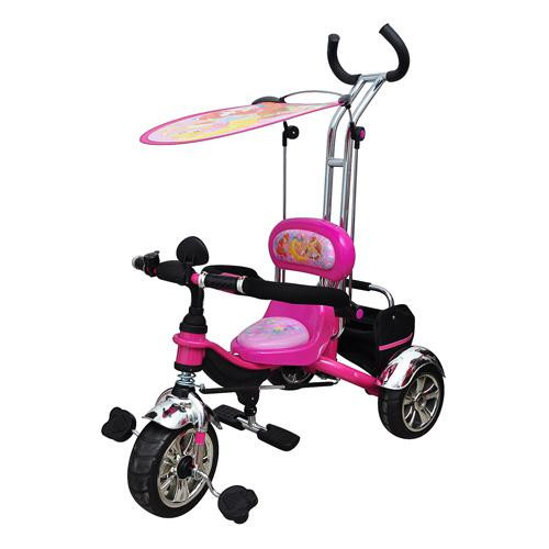 Велосипед коляска триколісний 5339 WINX, колеса EVA Foam з батьківською ручкою