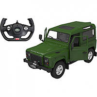 Машинка на радиоуправлении Land Rover Defender Rastar 78460(Green) зеленый, 1:14, Time Toys