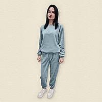 Женская пижама Dexters демисезонная из пушистой ткани silver L серый BX, код: 8446810