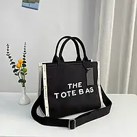 Marc Jacobs the tote bag текстильная женская сумка с принтом.