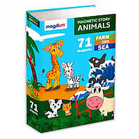 Детский набор магнитов Магнитная история Животные Magdum ML4032-01 EN, Time Toys