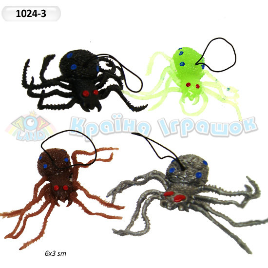 Павук паук 1024-3 силикон резина приколы шалости - фото 1 - id-p400963632