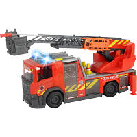 Спецтехника Dickie Toys Пожарная машина Скания с телескопической стремянкой, со звуком и световыми эффектами