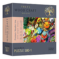 Пазлы фигурные из дерева "Цветные коктейли" Trefl 20154, 5001 элемент, Time Toys