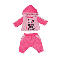 Набор одежды для куклы BABY BORN - СПОРТИВНЫЙ КОСТЮМ ДЛЯ БЕГА (на 43 cm, розовый) 830109-1, Time Toys