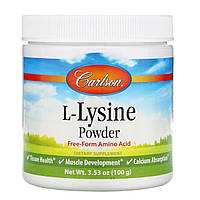 L-лизин в порошке Carlson L-Lysine Amino Acid Powder 100 г SM, код: 7575229