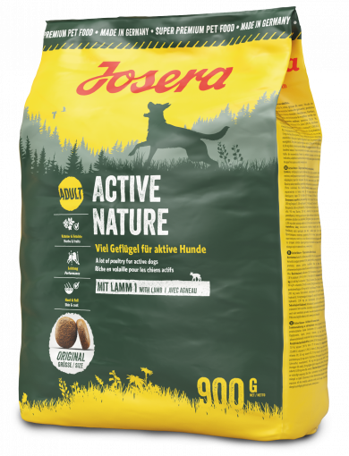 Сухий корм для активних собак з ягням Josera Active Nature 900 г