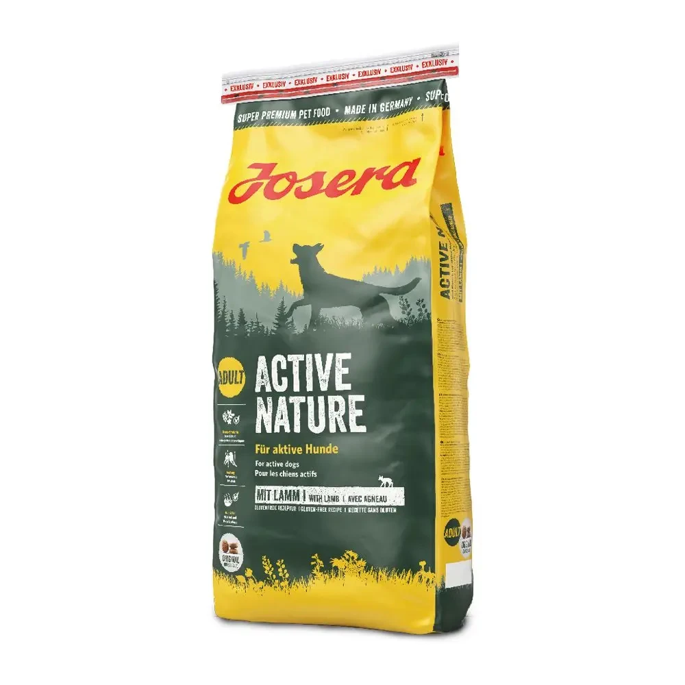 Сухий корм для активних собак з ягням Josera Active Nature 15 кг