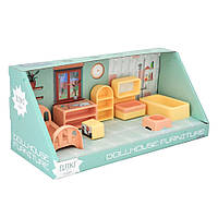 Набор мебели для кукол Спальня ELFIKI 39790, 7 предметов, Time Toys