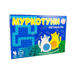 Настільна гра-бродилка "Муркотуни" Strateg 30246 українською мовою, Time Toys