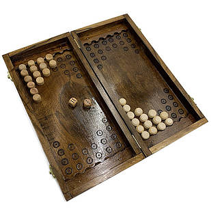 Нарди дерев'яні ручної роботи Backgammon 3 Newt NR-3540, Time Toys