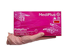 Рукавиці нітрилові MediPlus PinkyPlus XS Рожеві 100 шт (00-00000123) KB, код: 8246440