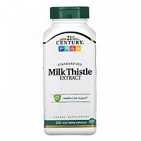 Расторопша 21st Century Milk Thistle Extract 200 Veg Caps SP, код: 7907847