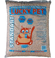 Наполнитель для кошачьего туалета Lucky Pet стандарт Древесный впитывающий 12 кг 41 л (482022 BX, код: 7998277