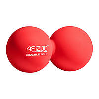 Массажный мяч двойной Lacrosse Double Ball 4FIZJO 4FJ1219, 6.5 x 13.5 см, Red, Time Toys