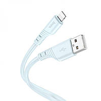 Кабель Hoco X97 Crystal color Silicone USB to Lightnin 1 m 2,4А Blue MP, код: 8139369