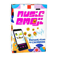 Настольная карточная игра "Music Emoji" Strateg 30249 на украинском языке, Time Toys