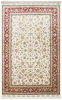 Бежево-красный прямоугольный ковер Isfahan ISF 03 Cream Red 160*230 см