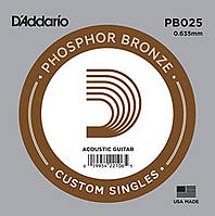 Струна D'Addario PB025 Phosphor Bronze .025 EV, код: 6839090