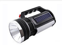 Фонарь аккумуляторный ручной с солнечной батареей YAJIA YJ-2836Т 1W+16 SMD LED TV, код: 8199114