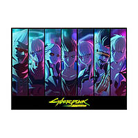 Постер на ПВХ "Cyberpunk Edgerunners Horizontal" UkrPoster 2200570061 без рамки 50х70 см, Time Toys