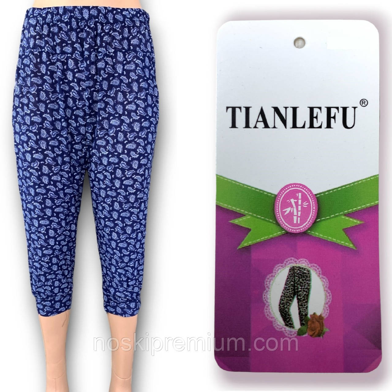 Бриджі жіночі кольорові Tianlefu, розмір 4XL, асорті, D-5XL