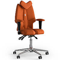 Кресло KULIK SYSTEM FLY Ткань с подголовником без строчки Оранжевый (13-901-BS-MC-0510) BK, код: 1689618