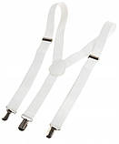 Підтяжки чоловічі для штанів Martom 100 х 2,5 см Білий (BQ6A white) KB, код: 8298545, фото 2