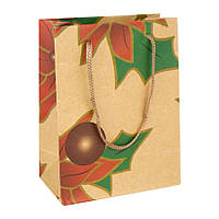 Сумочка подарункова паперова з ручками Gift bag Кедиферон14.5х11х6 см Різнобарвна (11967) EV, код: 7750177